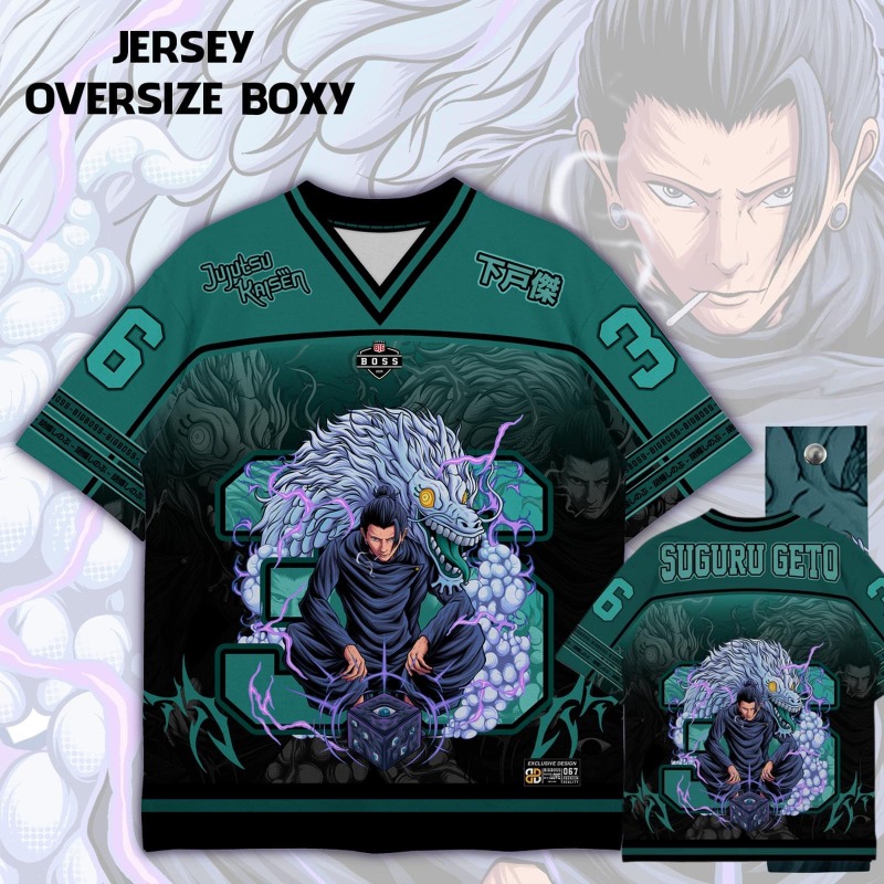 Anime Merchandise For Men - Koszulka z nadrukiem Anime Jujutsu Kaisen