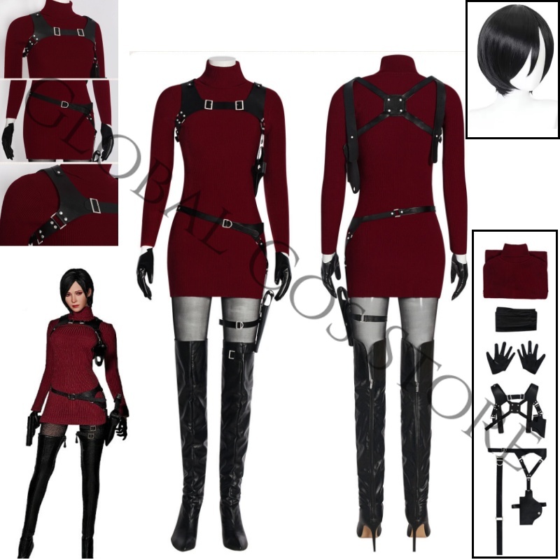 Cosplay Wig Colored - Kostium Ada Wong z Resident Evil
