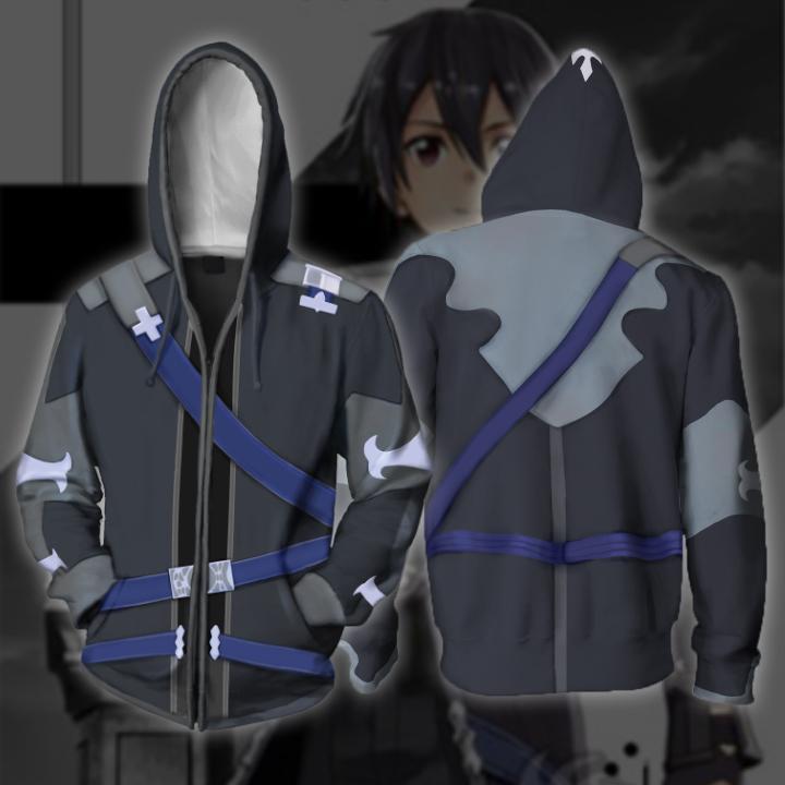 Anime Merchandise For Men - Bluza z kapturem na zamek błyskawiczny