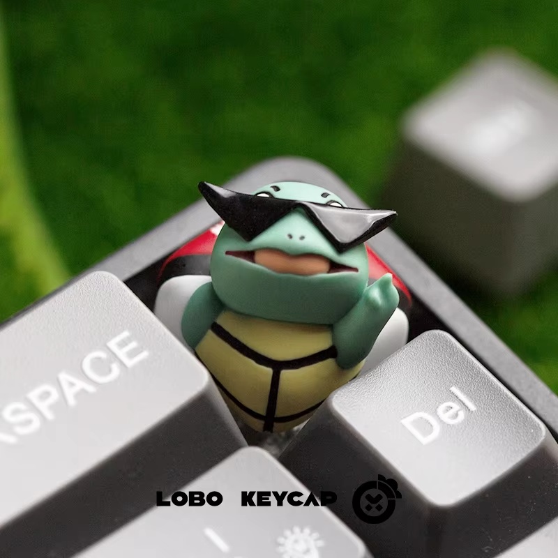 Keycap Artisan Anime - Klawisz Lobo z postacią z kreskówki,