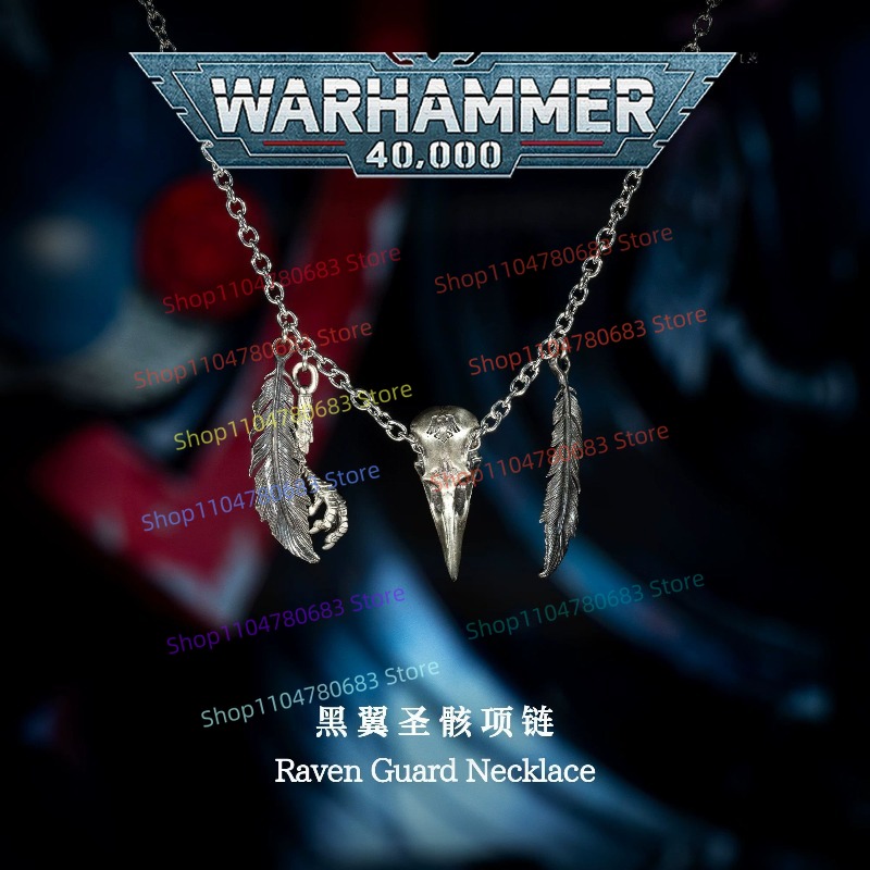 Anime Merchandise For Men - Naszyjnik 40K Raven Guard, ozdoba w