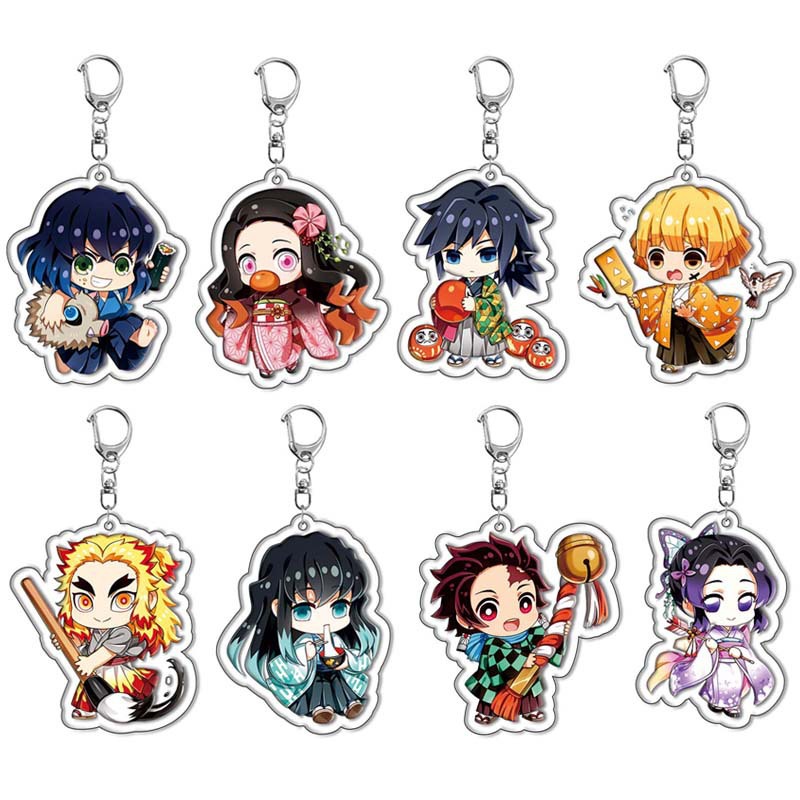 Anime Cosplay Merchandise - Breloczek akrylowy Demon Slayer Kimetsu no
