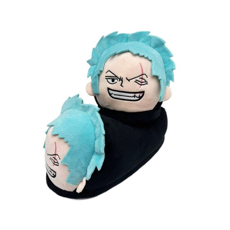 Unique Anime Merchandise - Urocze Kapcie Pluszowe One Piece Zoro,