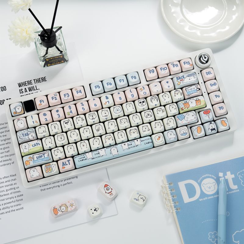Urocze dziewczęce klawisze PBT – Keycap Artisan Anime recenzja i cena
