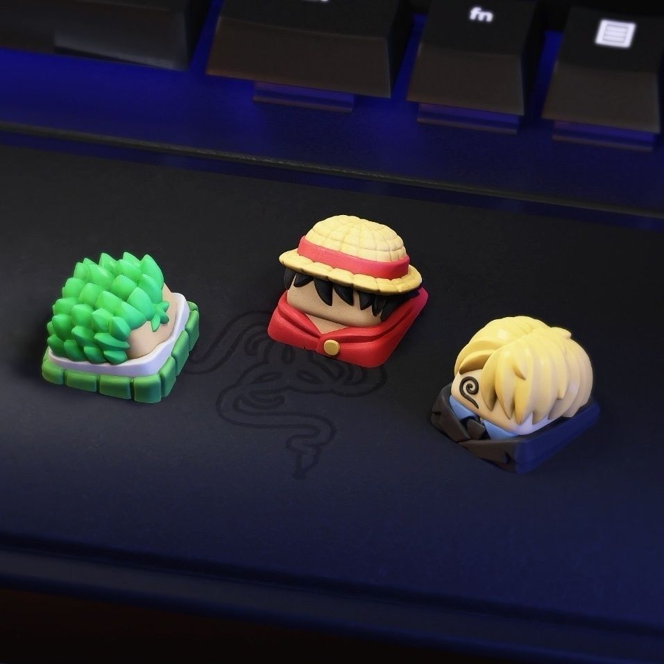 Nowe Kawaii ONE PIECE Luffy Ke – Keycap Artisan Anime recenzja i cena