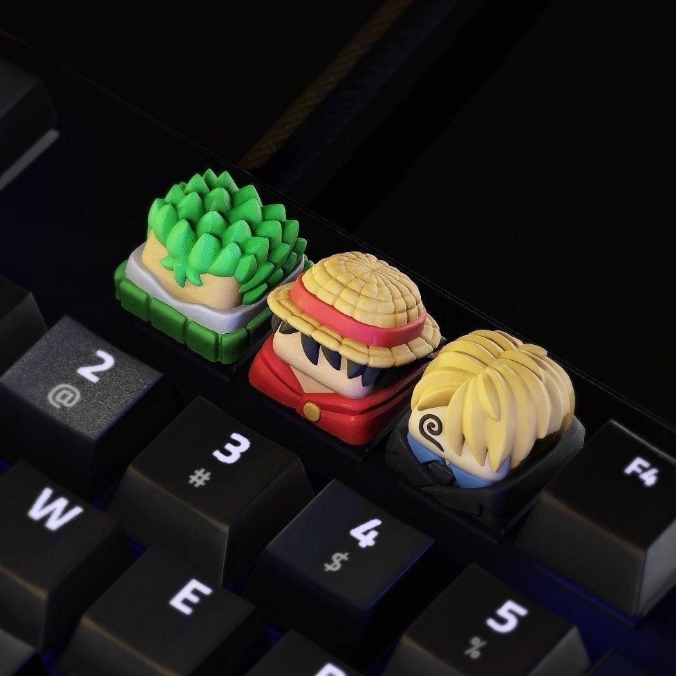 Nowe Kawaii ONE PIECE Luffy Ke – Keycap Artisan Anime recenzja i cena
